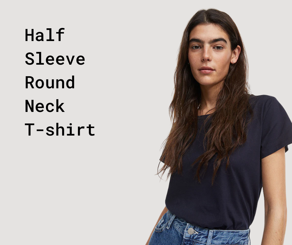 Women's Half Sleeve Round Neck T-shirt